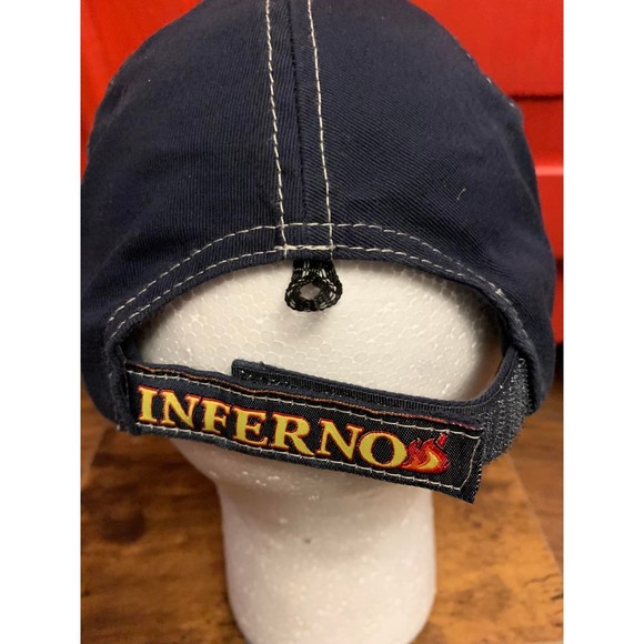 Ferrara Fire Apparatus, Inc. Navy Blue Baseball Hat Cap Great Pre Owned Shape - Picture 2 of 3